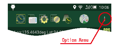 Option Menu button